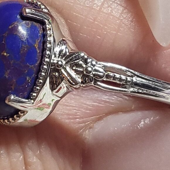 Mojave Purple Turquoise Solitaire Ring - Picture 7 of 8